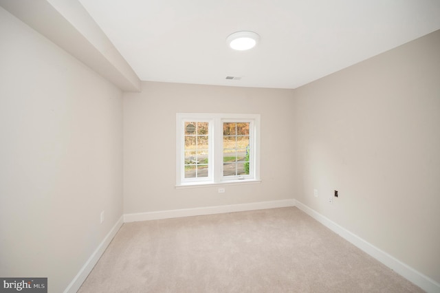 view of carpeted empty room