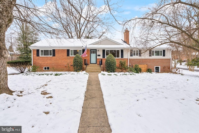 view of front of home