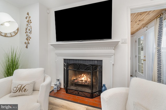 interior space featuring hardwood / wood-style flooring