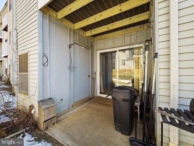 miscellaneous room with concrete floors