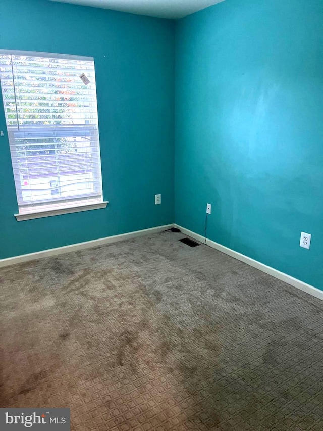 spare room with carpet floors