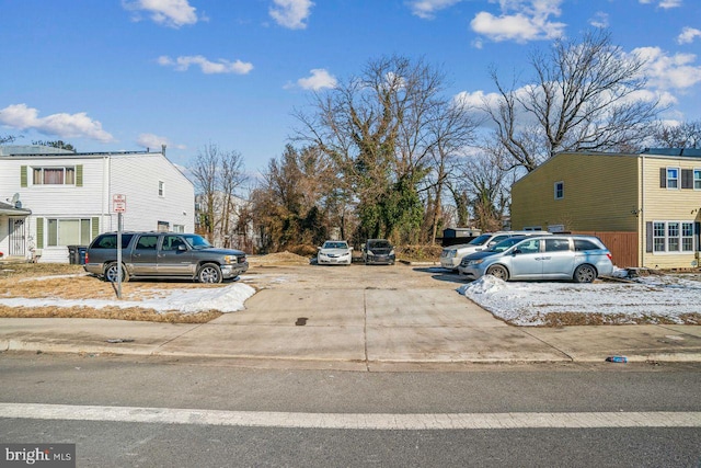 view of parking / parking lot