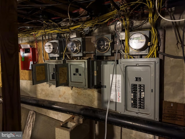 utility room featuring electric panel