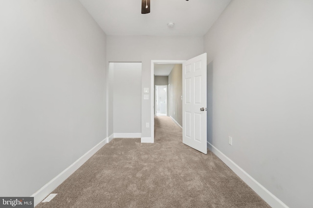 view of carpeted empty room