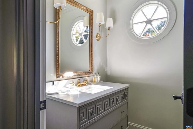 bathroom with vanity