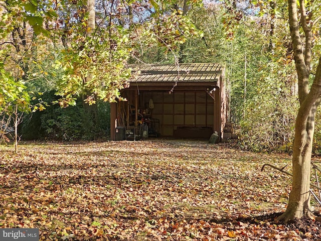 view of outdoor structure