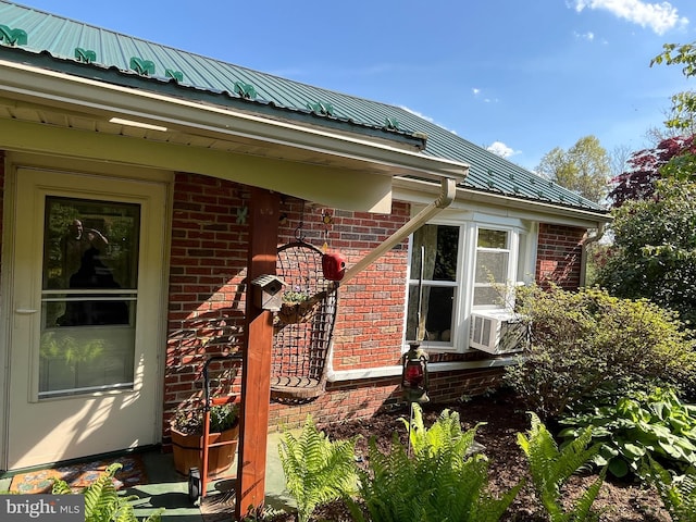 view of property exterior featuring cooling unit