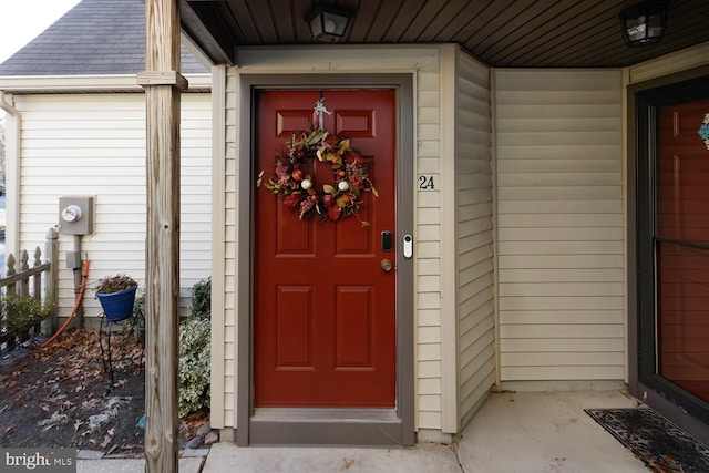 view of entrance to property