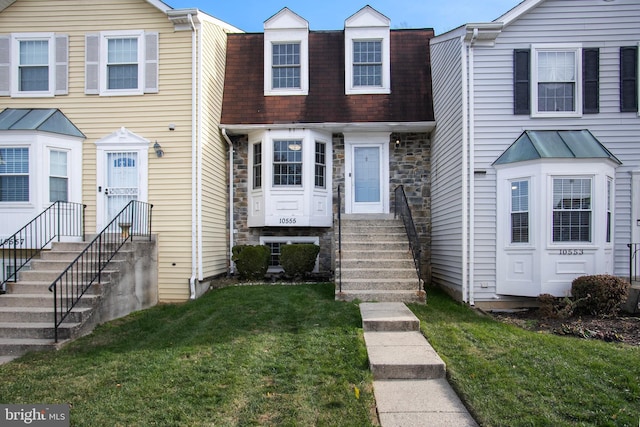 view of property with a front yard