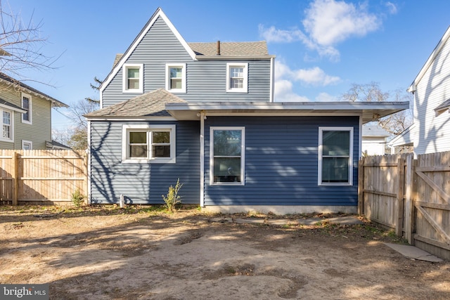 view of rear view of property