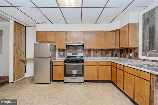 kitchen featuring appliances with stainless steel finishes and sink