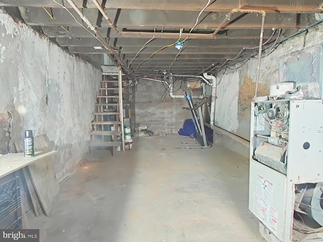 view of basement