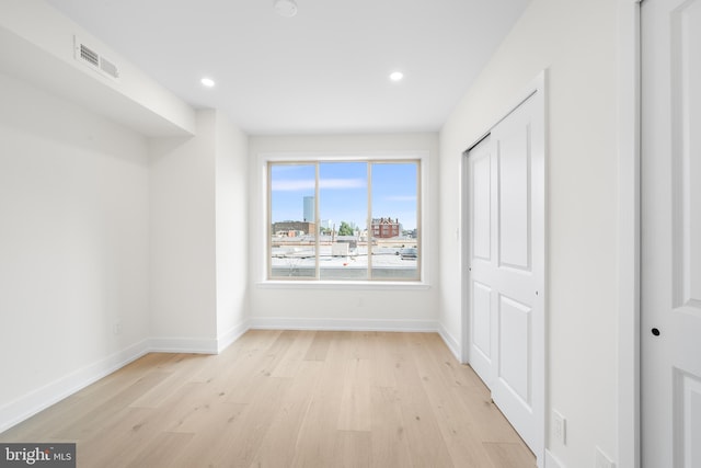 interior space featuring light hardwood / wood-style flooring