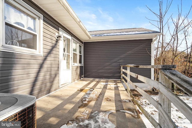 view of patio / terrace featuring cooling unit