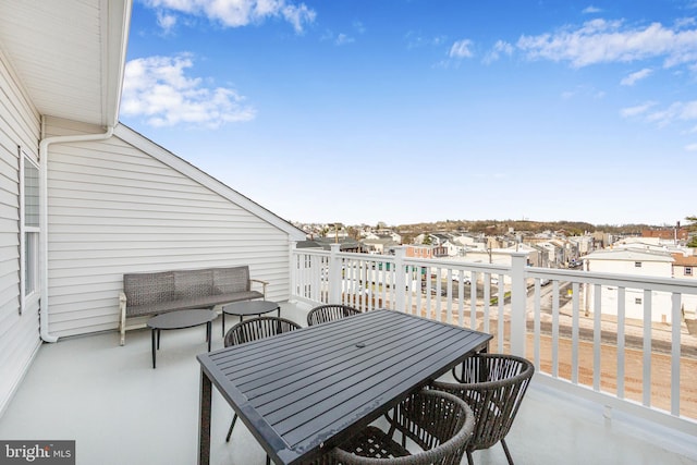 balcony with an outdoor living space