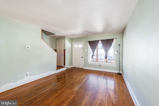 interior space with wood-type flooring