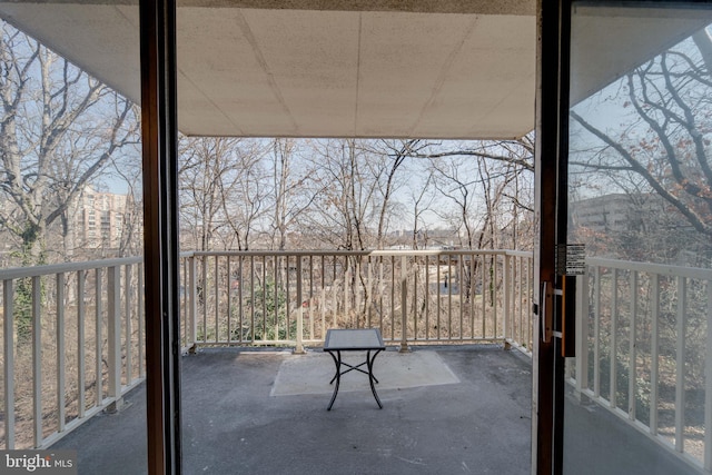 view of balcony