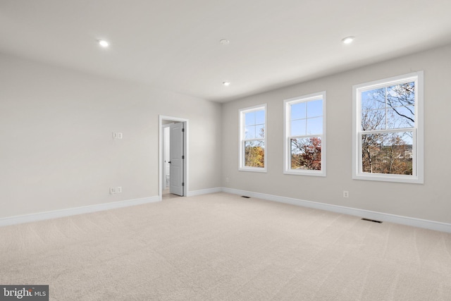 view of carpeted empty room