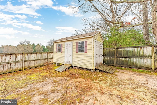 view of outbuilding