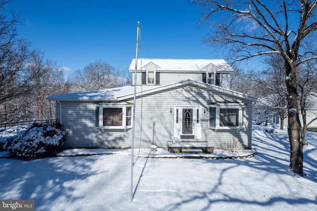 view of front of home