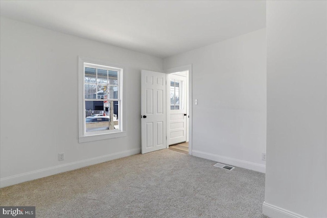 view of carpeted empty room