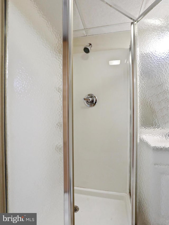 bathroom featuring an enclosed shower