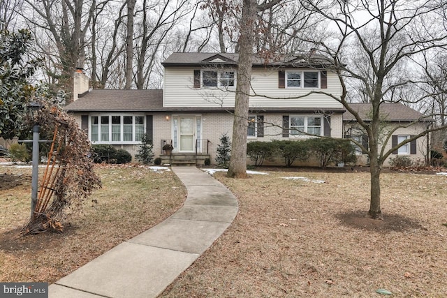 view of property with a front yard