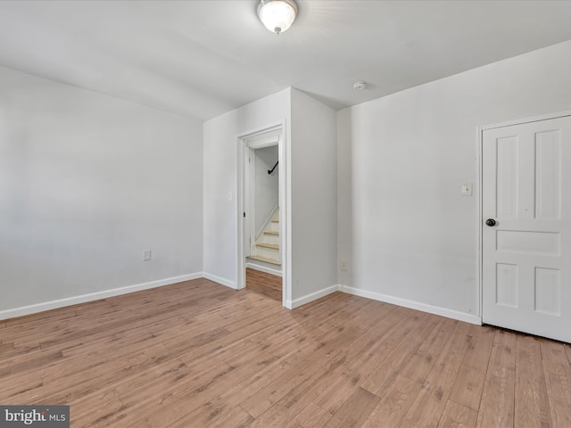 interior space featuring light wood-type flooring