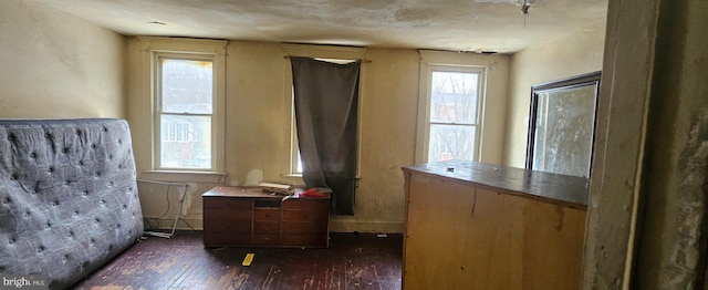 interior space featuring dark hardwood / wood-style flooring