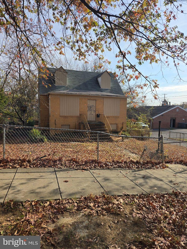 view of front of home