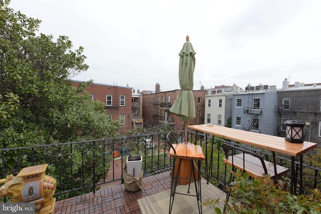 view of balcony