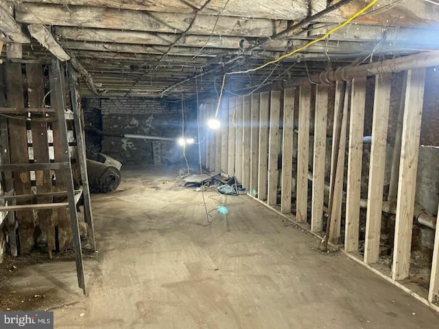 view of basement