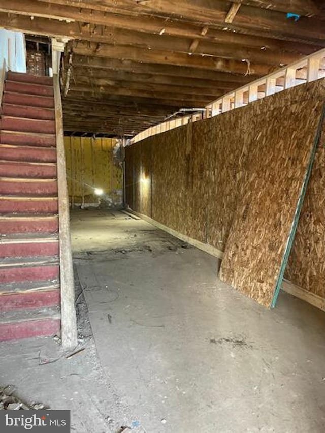 view of basement