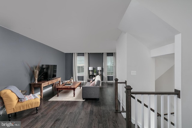 living room featuring hardwood / wood-style floors