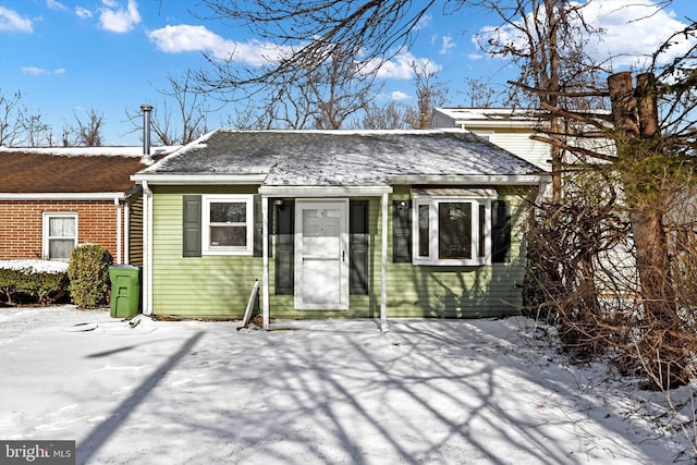 view of front of home