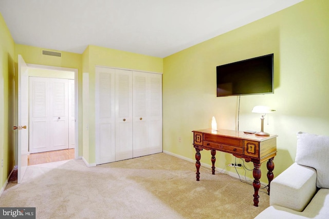 interior space with a closet