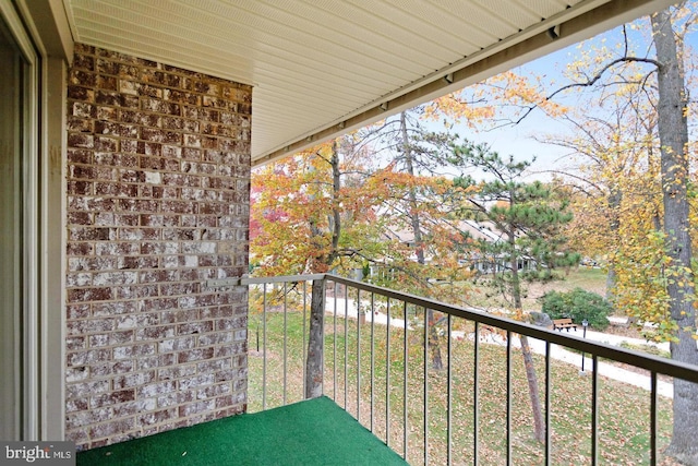 view of balcony