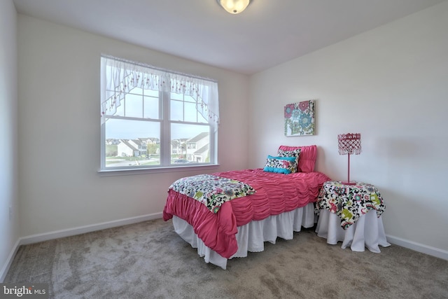 bedroom with carpet flooring