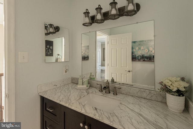 bathroom featuring vanity