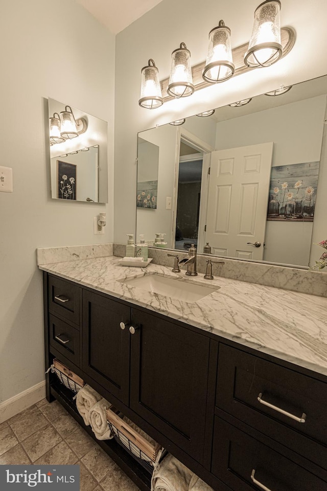 bathroom featuring vanity