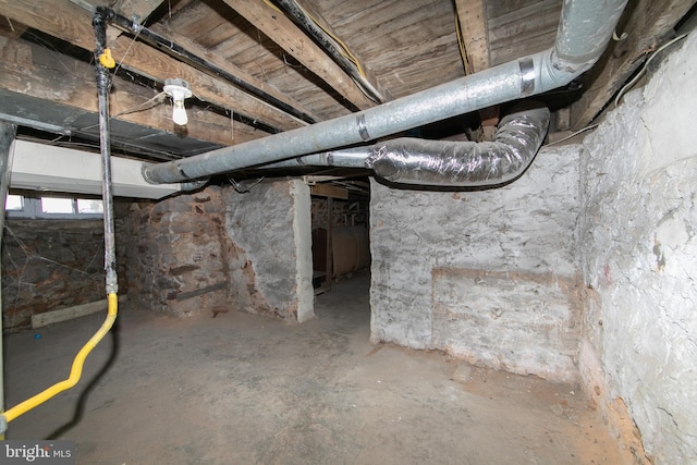 view of basement