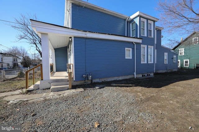 view of back of property