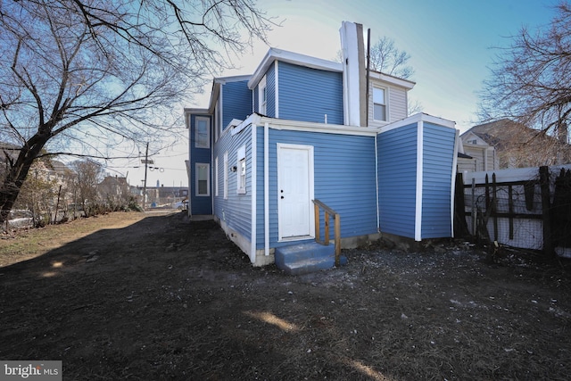 view of rear view of property