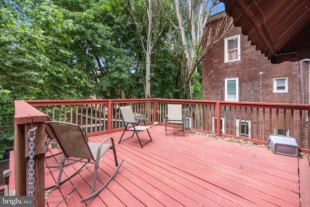 view of wooden terrace