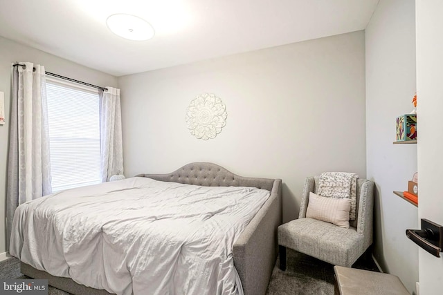 bedroom featuring carpet flooring