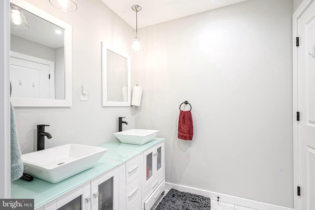 bathroom with vanity