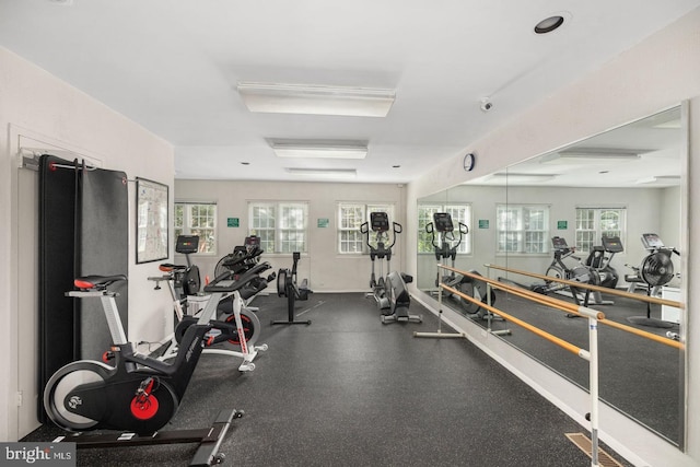 view of exercise room