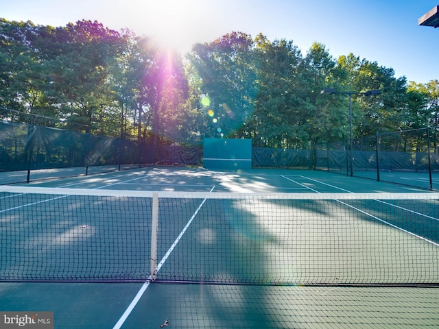 view of tennis court