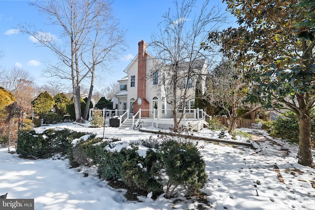 exterior space with a wooden deck