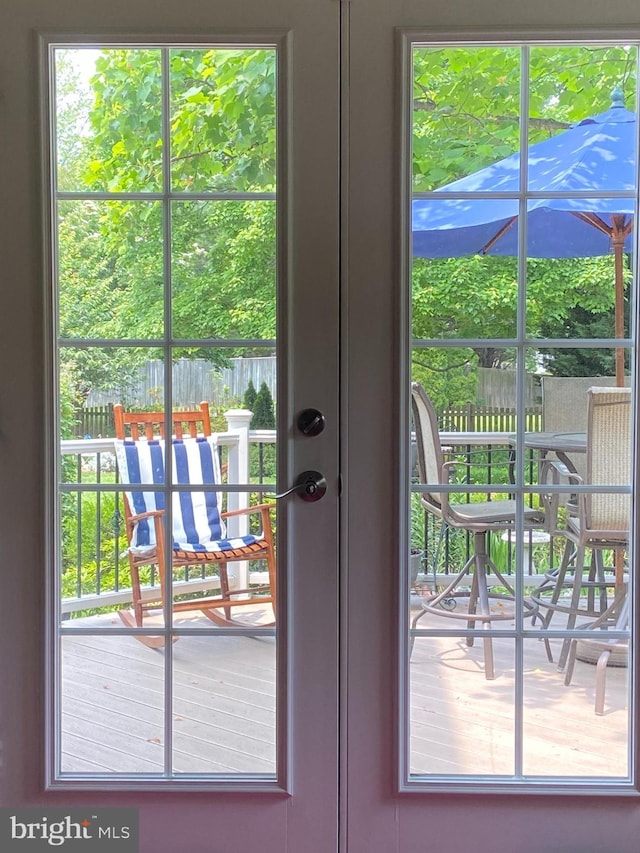 doorway to outside featuring a wealth of natural light